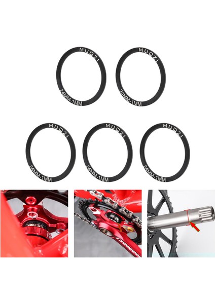 5 Conta Yı Alüminyum Alaşımlı Bb Spacer Yol 24MM T1MM (Yurt Dışından) indirimleri