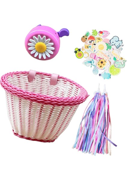 Çocuk Dekorasyon Sepeti Ön Sepeti Kız Scooter (Yurt Dışından)