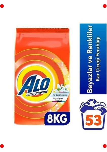 Kar Çiçeği Kokulu Hızlı Çözünen Çamaşır Deterjanı 8 kg fiyatları