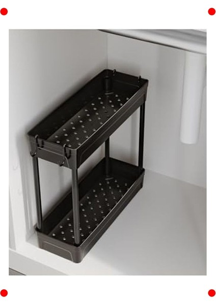 2 Katlı Çok Amaçlı Evye Altı & Banyo Düzenleyici modelleri