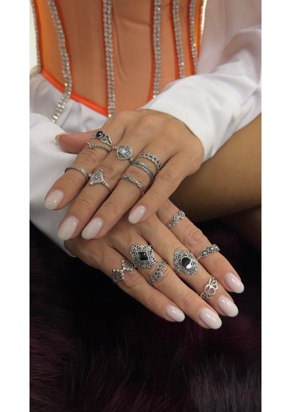 Elijah Yüzük Set - Gümüş