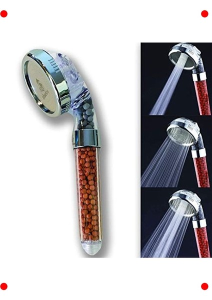 Arıtmalı Su Tasarruflu 3 Fonksiyonlu Duş Başlığı