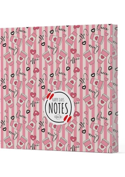 Kahve 8 - Çizgisiz Yan Boyamalı Defter