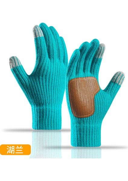 Yeni Sonbahar ve Kış Dokunmatik Ekran Elnleri Büyük Erkek ve Kadınlar Açık Havada Sürme Kaymaz Soğuk Örme Elnler (Yurt Dışından)