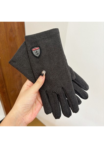 Erkek Alman Polar Sıcak Eln Sonbahar ve Kış Soğuk Açık Sürme Sürüş Beş Parmak Ekrana Tam Parmak Dokunabilir (Yurt Dışından)