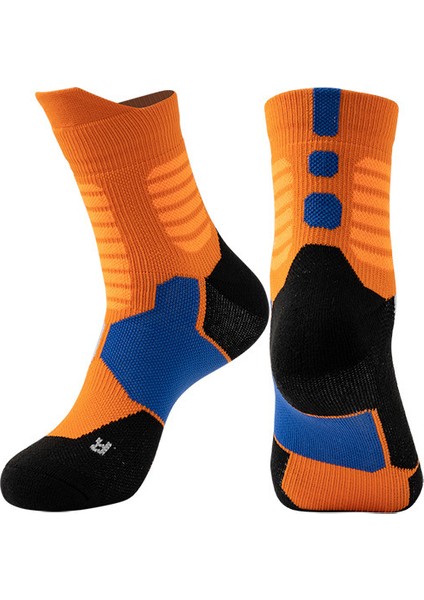 Yetişkin Basketbol Çorapları, Kalınlaştırılmış, Nefes Alabilen, Kaymayan, Spor Çorapları, Baldır Ortası Çorapları (Yurt Dışından)