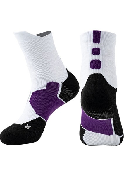 Yetişkin Basketbol Çorapları, Kalınlaştırılmış, Nefes Alabilen, Kaymayan, Spor Çorapları, Baldır Ortası Çorapları (Yurt Dışından)