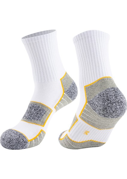 Orta Baldır Kalın Havlu Kumaş Tabanlı Spor Çorapları, Ter Emici ve Nefes Alan Çoraplar, Erkek Basketbol Çorapları, Yürüyüş Çorapları (Yurt Dışından)