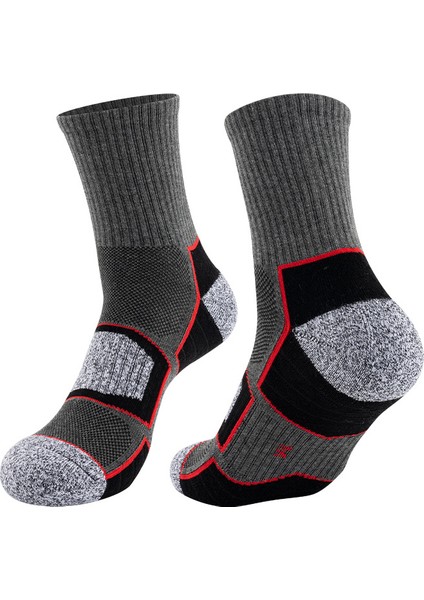 Orta Baldır Kalın Havlu Kumaş Tabanlı Spor Çorapları, Ter Emici ve Nefes Alan Çoraplar, Erkek Basketbol Çorapları, Yürüyüş Çorapları (Yurt Dışından)