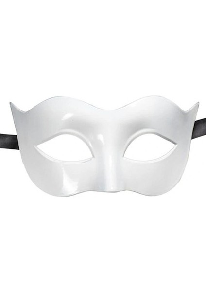 Beyaz Renk Masquerade Kostüm Partisi Venedik Balo Maskesi