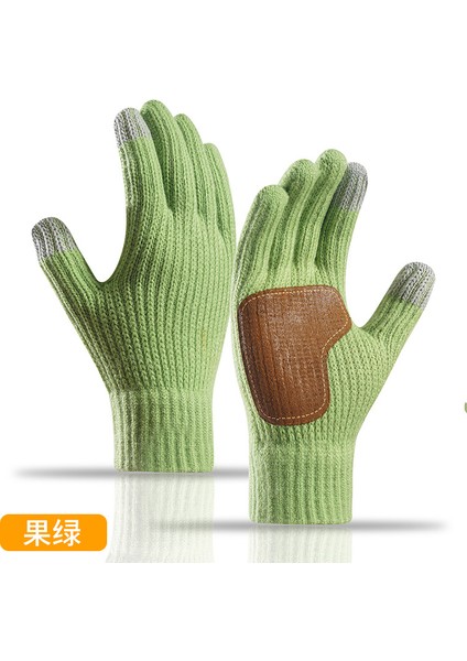 Yeni Sonbahar ve Kış Dokunmatik Ekran Elnleri Büyük Erkek ve Kadınlar Açık Havada Sürme Kaymaz Soğuk Örme Elnler (Yurt Dışından)