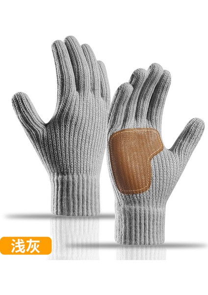 Yeni Sonbahar ve Kış Dokunmatik Ekran Elnleri Büyük Erkek ve Kadınlar Açık Havada Sürme Kaymaz Soğuk Örme Elnler (Yurt Dışından)