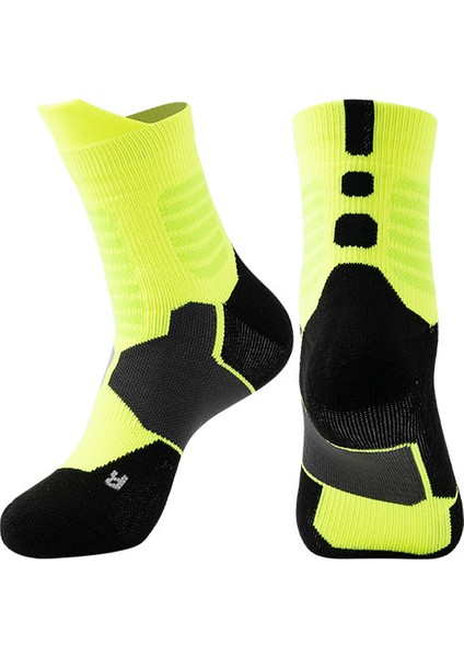 Yetişkin Basketbol Çorapları, Kalınlaştırılmış, Nefes Alabilen, Kaymayan, Spor Çorapları, Baldır Ortası Çorapları (Yurt Dışından)