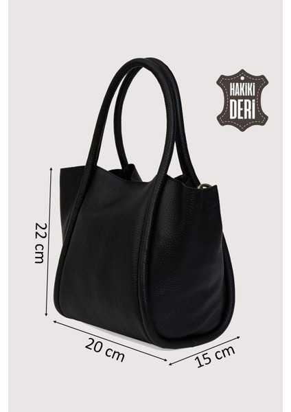 Hakiki Deri Kadın Organizerlı El Çantası Siyah SMR9206-2 fiyatları