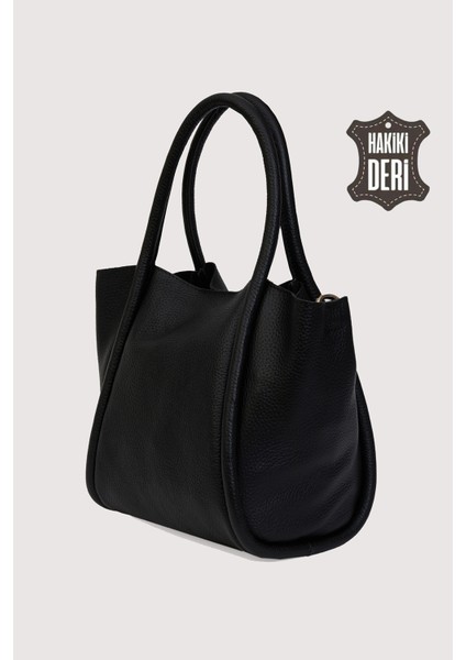 Hakiki Deri Kadın Organizerlı El Çantası Siyah SMR9206-2 fırsatları