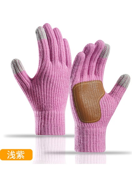 Yeni Sonbahar ve Kış Dokunmatik Ekran Elnleri Büyük Erkek ve Kadınlar Açık Havada Sürme Kaymaz Soğuk Örme Elnler (Yurt Dışından)