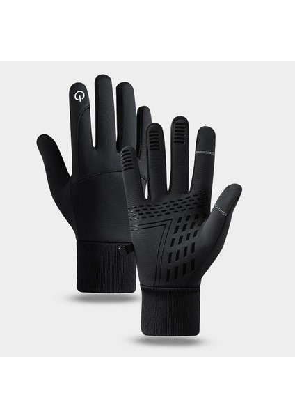 Sonbahar ve Kış Elnleri Kapak Sızıntısı Iki Parmak Dokunmatik Ekran Fermuar Balıkçılık Bisiklet Açık Hava Sporları Yastıklı Soğuk Koruma Sıcak (Yurt Dışından)