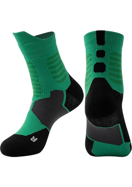 Yetişkin Basketbol Çorapları, Kalınlaştırılmış, Nefes Alabilen, Kaymayan, Spor Çorapları, Baldır Ortası Çorapları (Yurt Dışından)