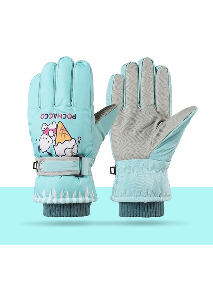 Kışlık Çocuk Yastıklı Eln Sürme Soğuk Bisiklet Açık Kayak Elnleri Ilkokul Elnleri (Yurt Dışından)