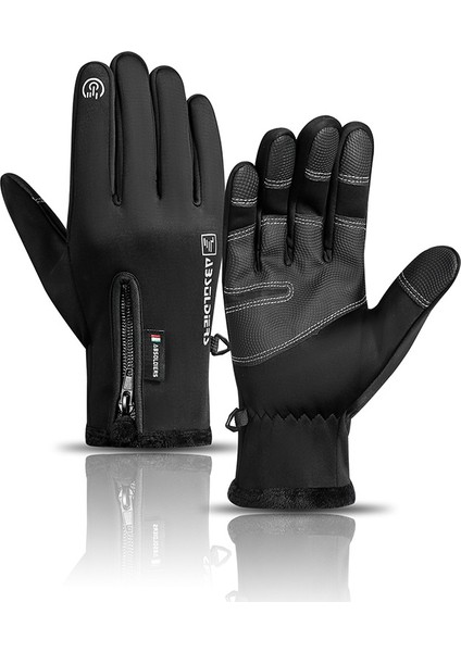 Sonbahar ve Kış Elnleri Kapak Sızıntısı Iki Parmak Dokunmatik Ekran Fermuar Balıkçılık Bisiklet Açık Hava Sporları Yastıklı Soğuk Koruma Sıcak (Yurt Dışından)