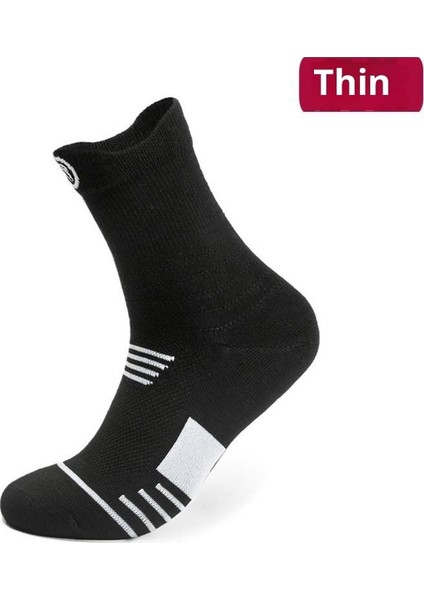 Erkek Basketbol Çorapları, Kalınlaştırılmış Havlu Kumaş Taban, Orta Baldır, Yüksek Bilekli, Outdoor Çoraplar, Spor Çorapları. (Yurt Dışından)