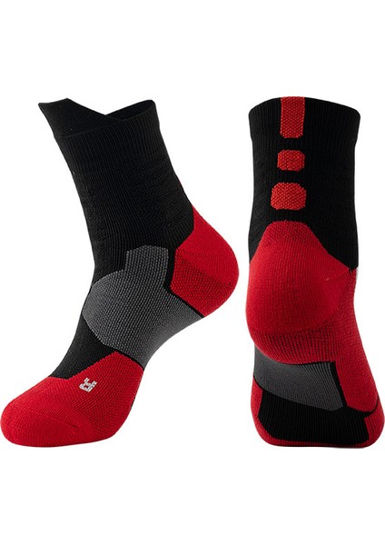 Yetişkin Basketbol Çorapları, Kalınlaştırılmış, Nefes Alabilen, Kaymayan, Spor Çorapları, Baldır Ortası Çorapları (Yurt Dışından)