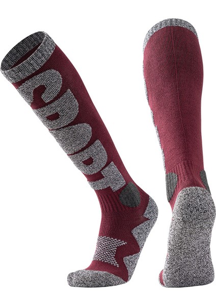 Kayak Çorapları Snowboard Için Sıcak Diz Çorapları Açık Hava Sporları Uzun Yürüyüş Çorapları Performans Çorapları (Yurt Dışından)