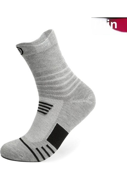 Erkek Basketbol Çorapları, Kalınlaştırılmış Havlu Kumaş Taban, Orta Baldır, Yüksek Bilekli, Outdoor Çoraplar, Spor Çorapları. (Yurt Dışından)