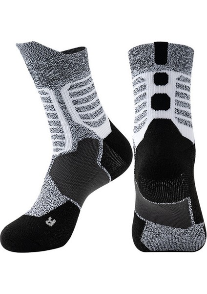 Yetişkin Basketbol Çorapları, Kalınlaştırılmış, Nefes Alabilen, Kaymayan, Spor Çorapları, Baldır Ortası Çorapları (Yurt Dışından)