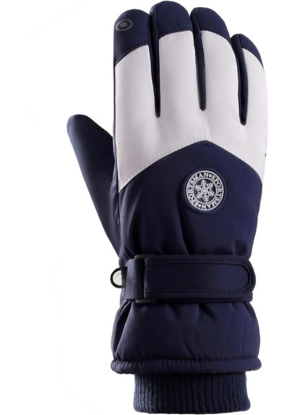 Erkekler ve Kadınlar Için Kış Kayak Elnleri Sıçramaya Dalı Sıcak Kalınlaştırılmış Kaymaz Dokunmatik Ekran Sürme Sürüş Elnleri (Yurt Dışından)