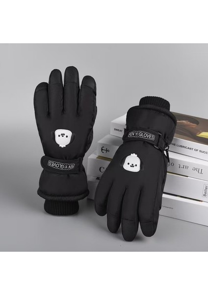 Kayak Sıcak Eln Bayanlar Sonbahar ve Kış Yastıklı Kalınlaşmış Sürme Tramvay Su Geçirmez Karikatür Sevimli Dokunmatik Ekran Eln (Yurt Dışından)