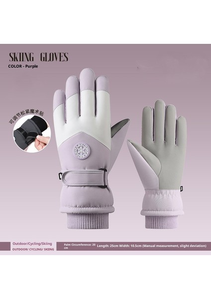 Kayak Elnleri Yastıklı Erkek ve Kadın Kayak Elnleri Kız Öğrenciler Açık Elektrikli Araba Sürme Yastıklı Bölünmüş Parmak Elnleri Erkek Kış (Yurt Dışından)