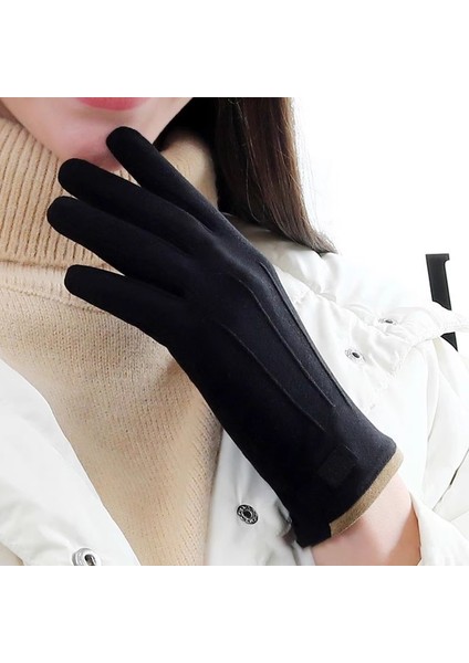 De Kadife Sıcak Eln Kadın Kış Shaker Polar Soğuk Anti-Dokunmatik Ekran Bisiklet Elnleri Bisiklet Kış Modelleri (Yurt Dışından)