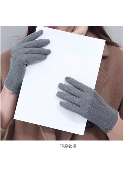 De Kadife Sıcak Eln Kadın Kış Shaker Polar Soğuk Anti-Dokunmatik Ekran Bisiklet Elnleri Bisiklet Kış Modelleri (Yurt Dışından)