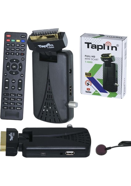 Mini Hd & Scart Uydu Alıcı Iptv Youtube Taplin T-4000