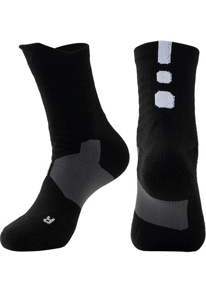 Yetişkin Basketbol Çorapları, Kalınlaştırılmış, Nefes Alabilen, Kaymayan, Spor Çorapları, Baldır Ortası Çorapları (Yurt Dışından)