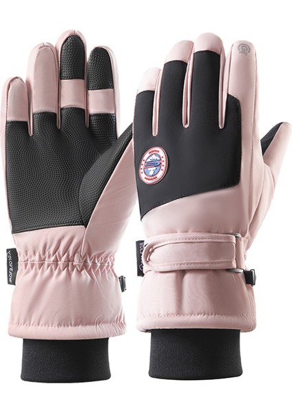 Erkekler ve Kadınlar Için Kış Kayak Elnleri Sıçramaya Dalı Sıcak Kalınlaştırılmış Kaymaz Dokunmatik Ekran Sürme Sürüş Elnleri (Yurt Dışından)