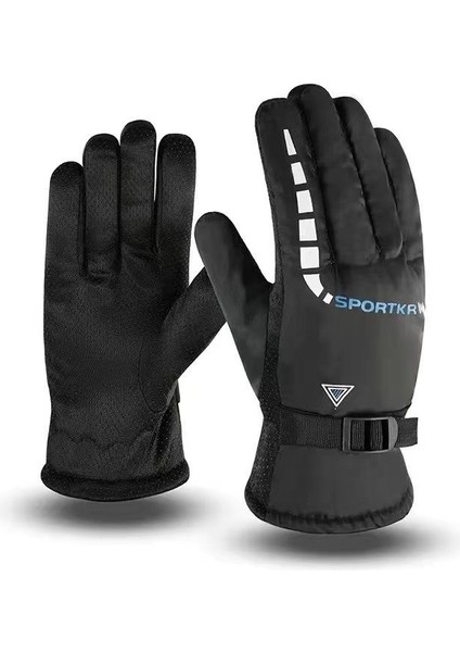 Kayak Elnleri Sıcak Sürme Soğuk Spor Elnleri Kadın Kış Yastıklı Kalınlaştırılmış Açık Dağcılık Su Geçirmez Dokunmatik Ekran Olabilir (Yurt Dışından)