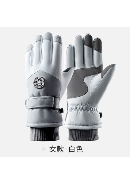 Erkekler ve Kadınlar Için Kış Kayak Elnleri Sıçramaya Dalı Sıcak Kalınlaştırılmış Kaymaz Dokunmatik Ekran Sürme Sürüş Elnleri (Yurt Dışından)