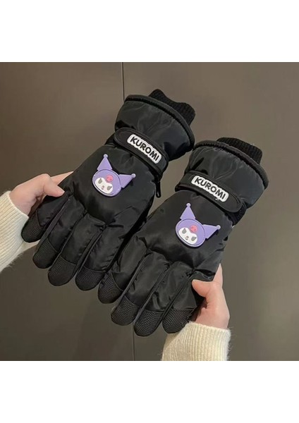 Kayak Sıcak Eln Bayanlar Sonbahar ve Kış Yastıklı Kalınlaşmış Sürme Tramvay Su Geçirmez Karikatür Sevimli Dokunmatik Ekran Eln (Yurt Dışından)