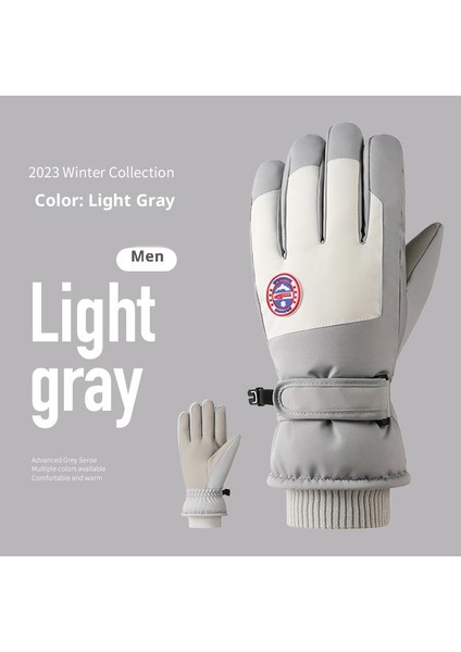 Kayak Elnleri Yastıklı Erkek ve Kadın Kayak Elnleri Kız Öğrenciler Açık Elektrikli Araba Sürme Yastıklı Bölünmüş Parmak Elnleri Erkek Kış (Yurt Dışından)