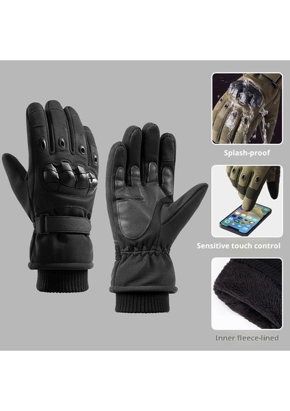 Yastıklı Sıcak Soğuk Kayak Taktik Elnleri Kış Açık Hava Eğitimi Dağcılık Bisiklet Kaymaz Aşınmaya Dalı (Yurt Dışından)