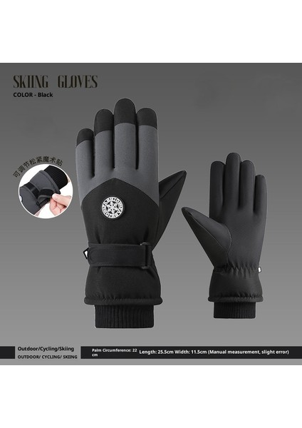 Kayak Elnleri Yastıklı Erkek ve Kadın Kayak Elnleri Kız Öğrenciler Açık Elektrikli Araba Sürme Yastıklı Bölünmüş Parmak Elnleri Erkek Kış (Yurt Dışından)