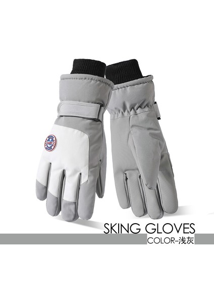 Kayak Elnleri Yastıklı Erkek ve Kadın Kayak Elnleri Kız Öğrenciler Açık Elektrikli Araba Sürme Yastıklı Bölünmüş Parmak Elnleri Erkek Kış (Yurt Dışından)