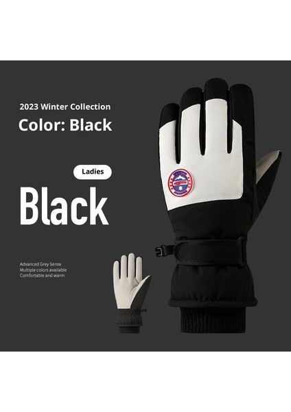 Kayak Elnleri Yastıklı Erkek ve Kadın Kayak Elnleri Kız Öğrenciler Açık Elektrikli Araba Sürme Yastıklı Bölünmüş Parmak Elnleri Erkek Kış (Yurt Dışından)