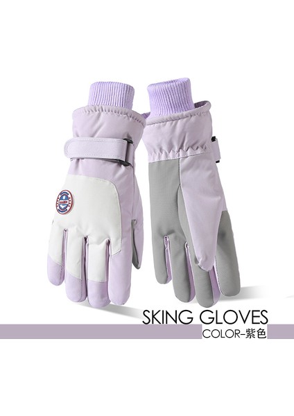 Kayak Elnleri Yastıklı Erkek ve Kadın Kayak Elnleri Kız Öğrenciler Açık Elektrikli Araba Sürme Yastıklı Bölünmüş Parmak Elnleri Erkek Kış (Yurt Dışından)