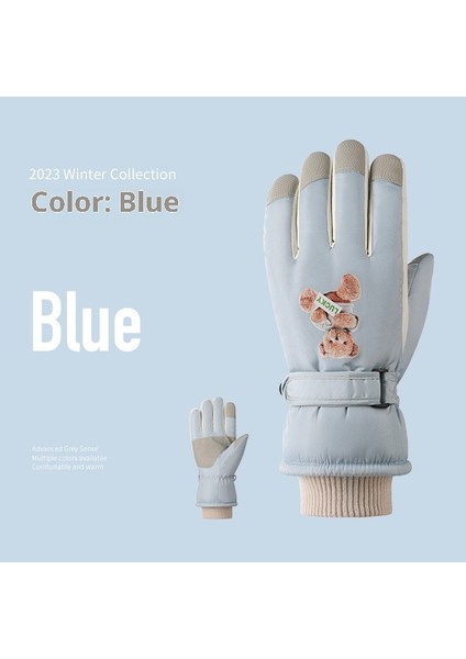 Kayak Elnleri Yastıklı Erkek ve Kadın Kayak Elnleri Kız Öğrenciler Açık Elektrikli Araba Sürme Yastıklı Bölünmüş Parmak Elnleri Erkek Kış (Yurt Dışından)