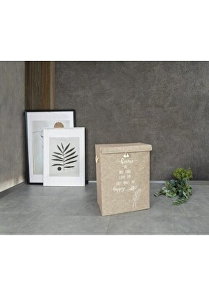 Keçe Kapaklı Çok Amaçlı Mega Kutu Bej 55 X 41 X 30 cm fırsatları