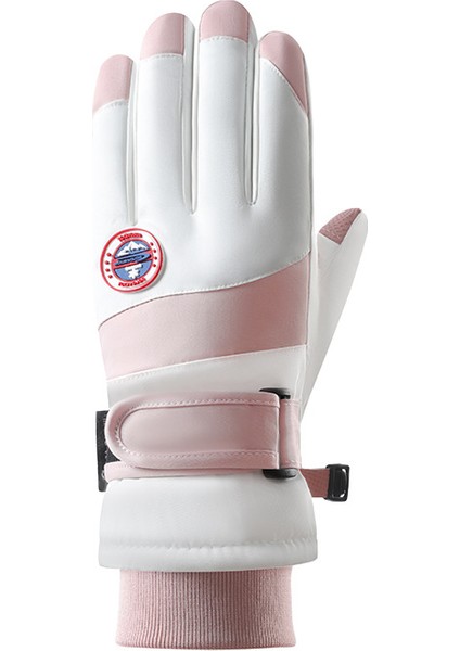 Erkekler ve Kadınlar Için Kış Kayak Elnleri Sıçramaya Dalı Sıcak Kalınlaştırılmış Kaymaz Dokunmatik Ekran Sürme Sürüş Elnleri (Yurt Dışından)