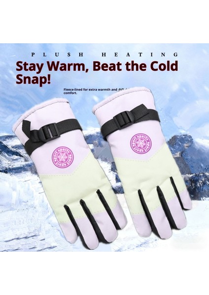 2025 Yeni Kış Kayak Elnleri Erkek ve Kadın Elektrikli Araba Yastıklı Sıcak Kalınlaşmış Yuvarlak Etiket Açık Sürme (Yurt Dışından)